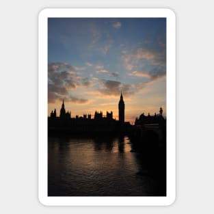 Big Ben - Houses of Parliament sunset Sticker